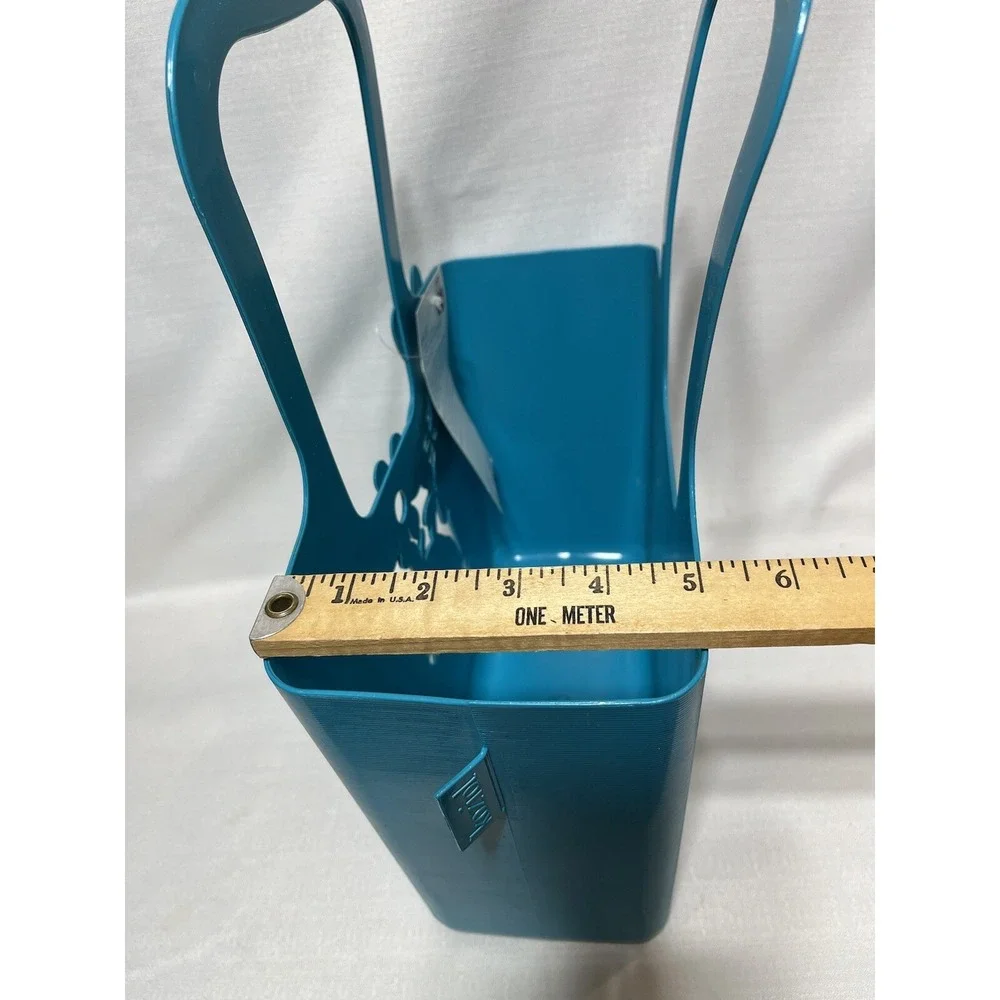 Koziol Alice Floral Bag Blue Plastics Shopper New Germany Shipped From USA
